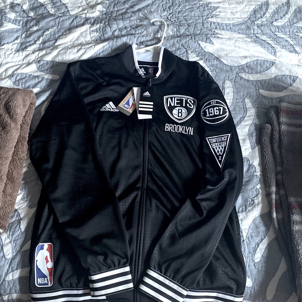 adidas NBA OC Warmup Jkt Brooklyn Nets size Men Large